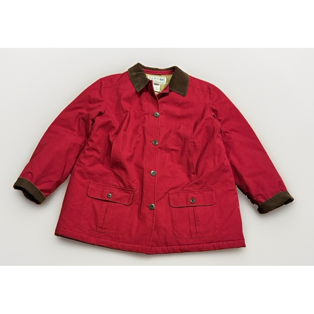 L.L. Bean Women's Red Barn Chore Coat Jacket XL Ranch Farm Insulated Thinsulate